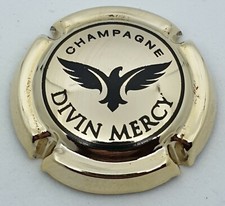 Capsule de champagne Divin Mercy plaqué or 