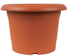 Pot De Fleurs De Jardin Cylindrique 25Cm De Diamètre En Terracotta