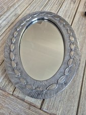MIROIR VÉNITIEN ENTOURAGE EN MÉTAL ARGENTÉ CISELÉ