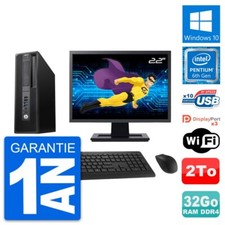 PC HP Z240 SFF Ecran 22" Intel