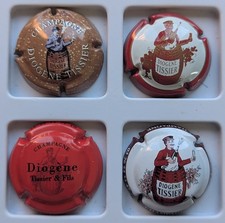 capsules champagne TISSIER DIOGENE  n 1 - n 3 - n 6 - n 16d (côte 6-3-3-1)