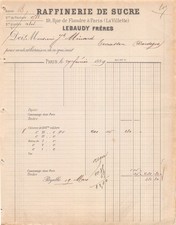 1889 RAFFINERIE DE SUCRE