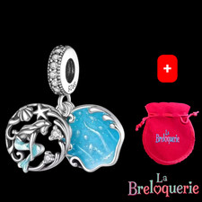 Charm petite sirène - Pour bracelet PANDORA - Argent Sterling 925.+ pochette