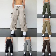 Pantalon baggy streetwear Y2K