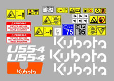 Kubota U 55 4 Autocollants Kit