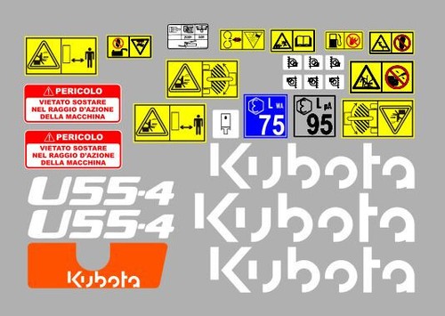 Kubota autocollants kit - 55,