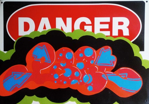 Partone metal sign street art - partone,