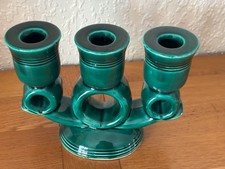 Ancien Bougeoir chandelier vert Vallauris