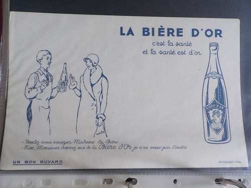 Buvard biere brasserie - d,