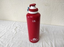 Gourde Quechua 1L - Bouchon ouverture rapide, rouge