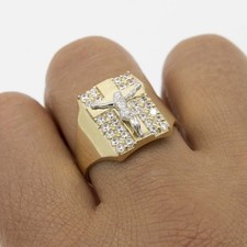 Bague Crucifix Jésus Réelle