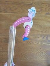 Pantin articulé Acrobate en bois jouet à main Vintage 