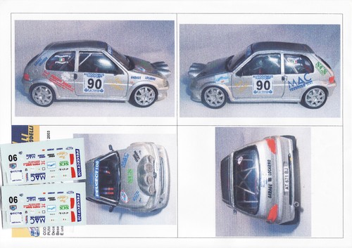 Decals peugeot 106 rallye - peugeot,