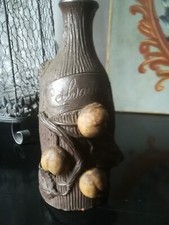 Rare et vieille bouteille à cidre calvados  grès/terre cuite Normandie numéro 60