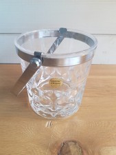 seau a glaces cristal d'arques sully vintage 1970