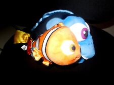 doudou peluche Dory et Némo accroché bleu rouge orange DISNEY NICOTOY 34cm