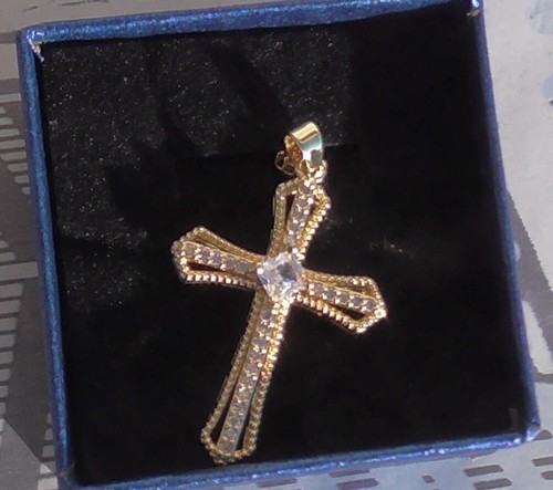 Collier chaine pendentif croix - collier,