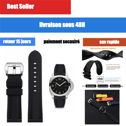 Bracelet montre caoutchouc