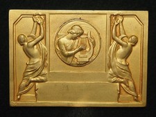 PLAQUE BR. FRAISSE - DEMEY " A.M.A.B.E.O. ALGER à PRESIDENT D'HONNEUR GROUANNE