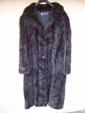 manteau fourrure vison noir femme