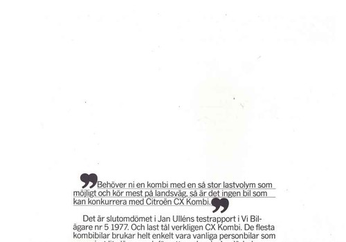 Brochure citroën break - cx,