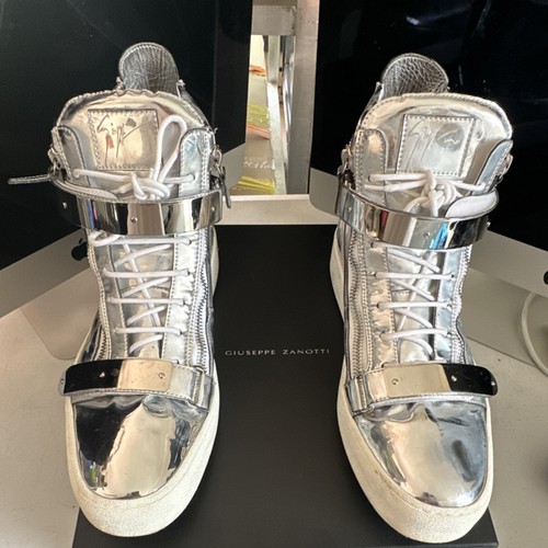 Giuseppe zanotti silver zipper - silver,