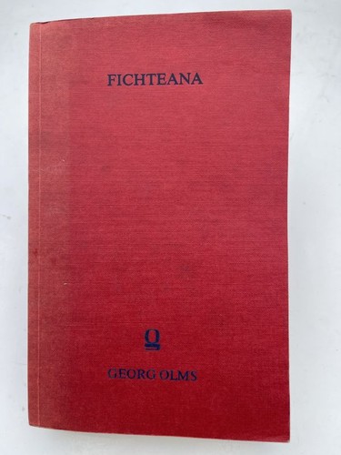 Fichteana évolution et la - fichteana.,