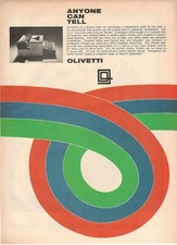 OLIVETTI Publicité 1 Page 1966 Machine À Écrire Électrique