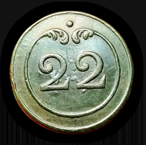 Ancien bouton militaire - ancien,