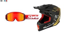 Pack Casque Cross Helmet  Moto Quad Homologué Full Gaz   S818 Super