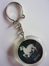 ANCIEN Porte-clé SHELL Signe Zodiacal BELIER  KEY RING