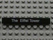 LEGO Tile 1 x 8 with 'The Eiffel Tower' Pattern 4162pb106 Set 21019 tour eiffel
