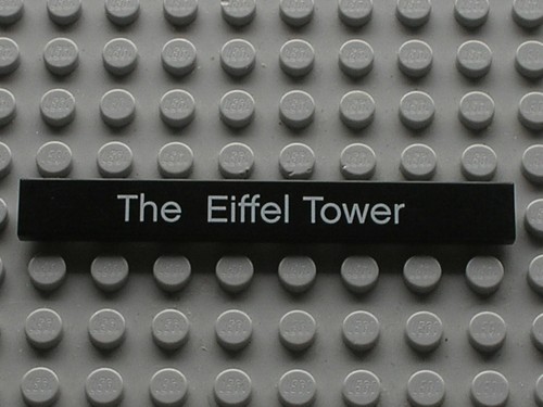 Lego tile with the - 8, 'the