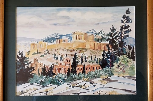 Reproduction aquarelle yves - reproduction,