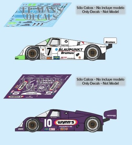 Décal porsche 962c - décal,