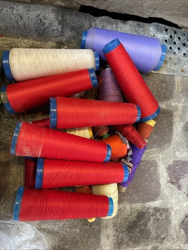 Lot mercerie ancienne bobines - lot,