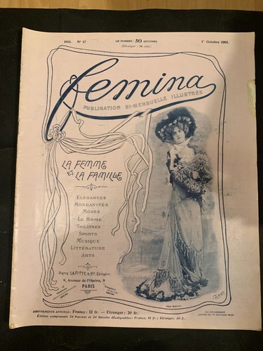 Revue femina 1901 la - 1901,