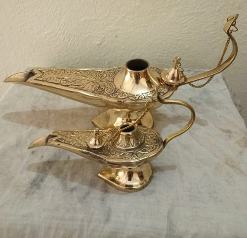 Lampe aladdin chirag laiton - lampe, en