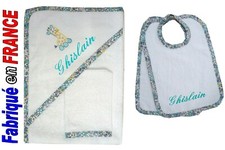 Sortie de bain prénom brodé