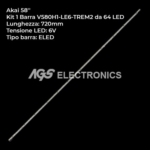Barres bande led akai - barres,