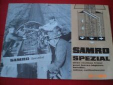 ANCIENNE  BROCHURE  PUBLICITAIRE  ARRACHEUSE   PdeT  NIEMEYER    SAMRO  SPEZIAL