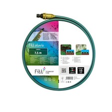 FITT PLUVIO 7,5 m - Tuyau d’arrosage plat perforé à trois voies pour l'irrigatio