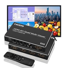HDMI 4x1 Quad Multi-viewer IR