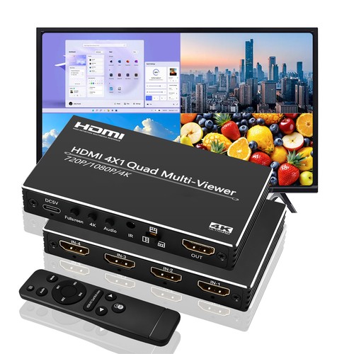 Hdmi 4x1 quad multi - 4x1, ir