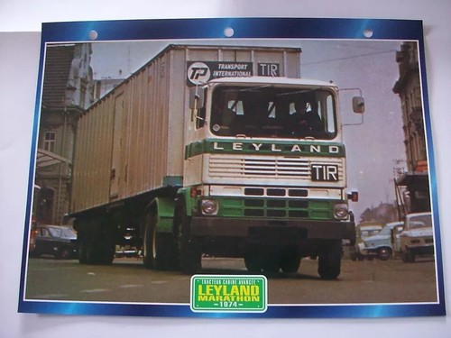 Carte fiche camion tracteur - carte,