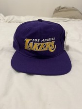 Vintage Starter Los Angeles Lakers Rare Purple Wool NBA SnapBack Hat Cap New