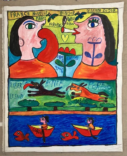 Jaber art brut outsider - ,