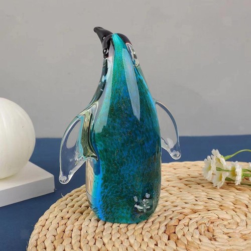 Pingouin verre art avec - pingouin,