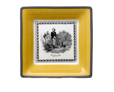Assiette carrée profonde