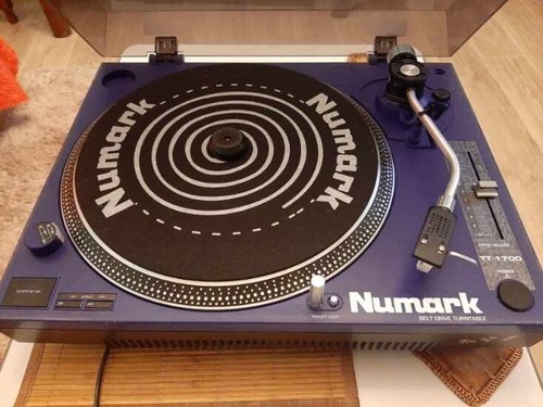 Platine vinyle bleue numark - platine,